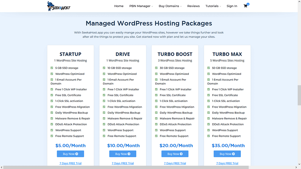 seekahost hosting price