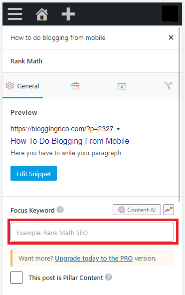 How to do blogging from mobile